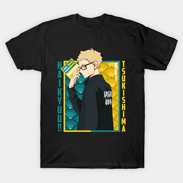 Haikyuu - Kei Tsukishima T-Shirt by InalZ